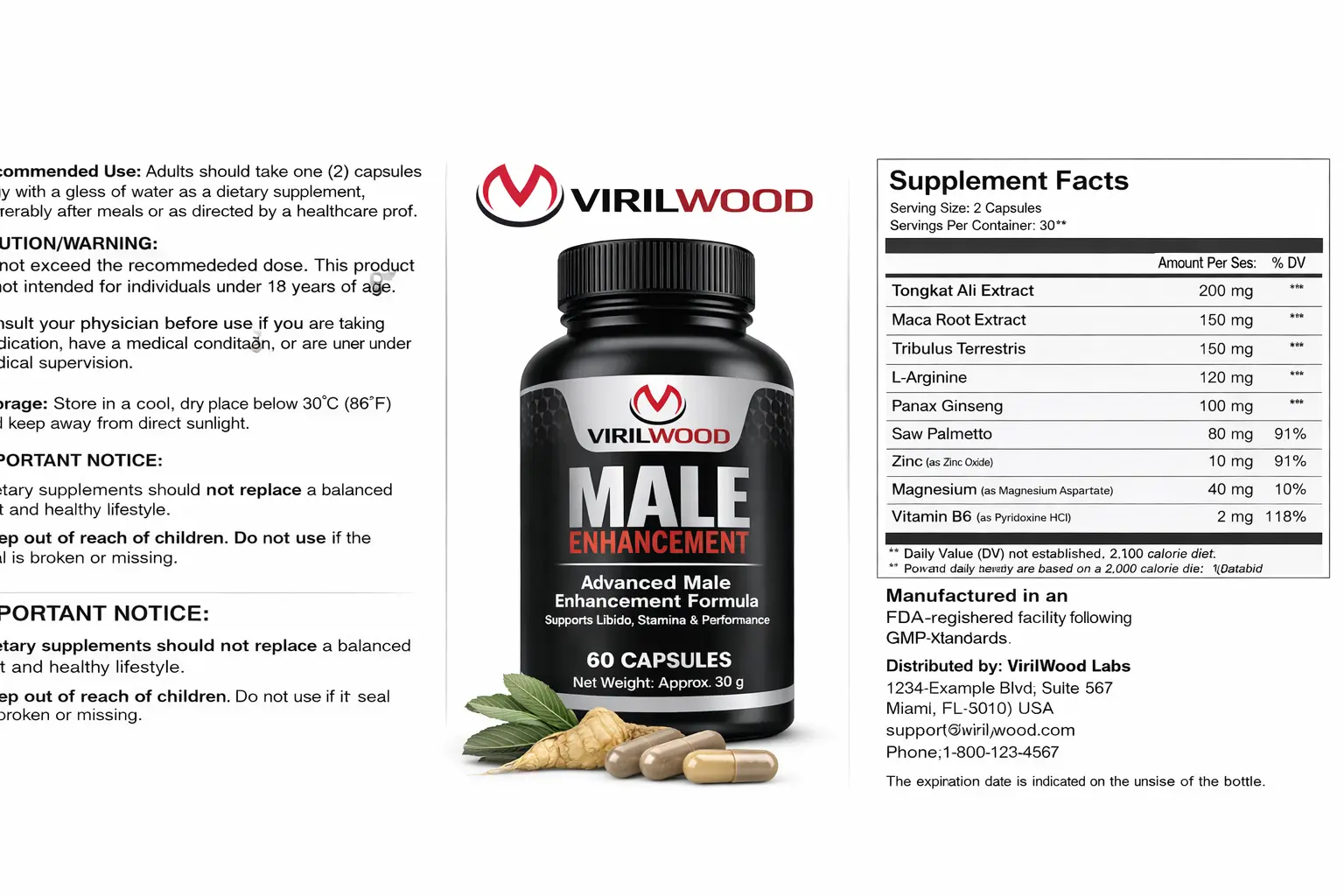 VirilWood Ingredients